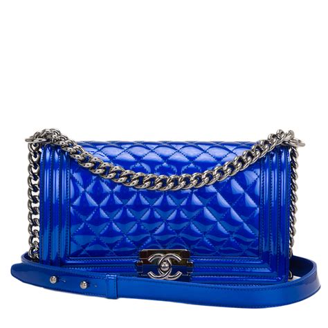 chanel patent metallic small boy bag|BOY CHANEL .